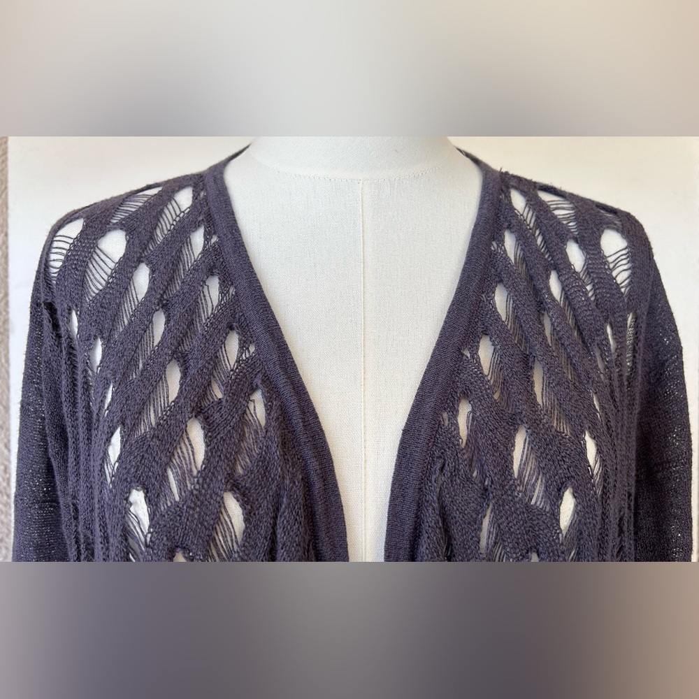 Bryn Walker Women’s Knit Duster Open Front Size Medium - Picture 2 of 9